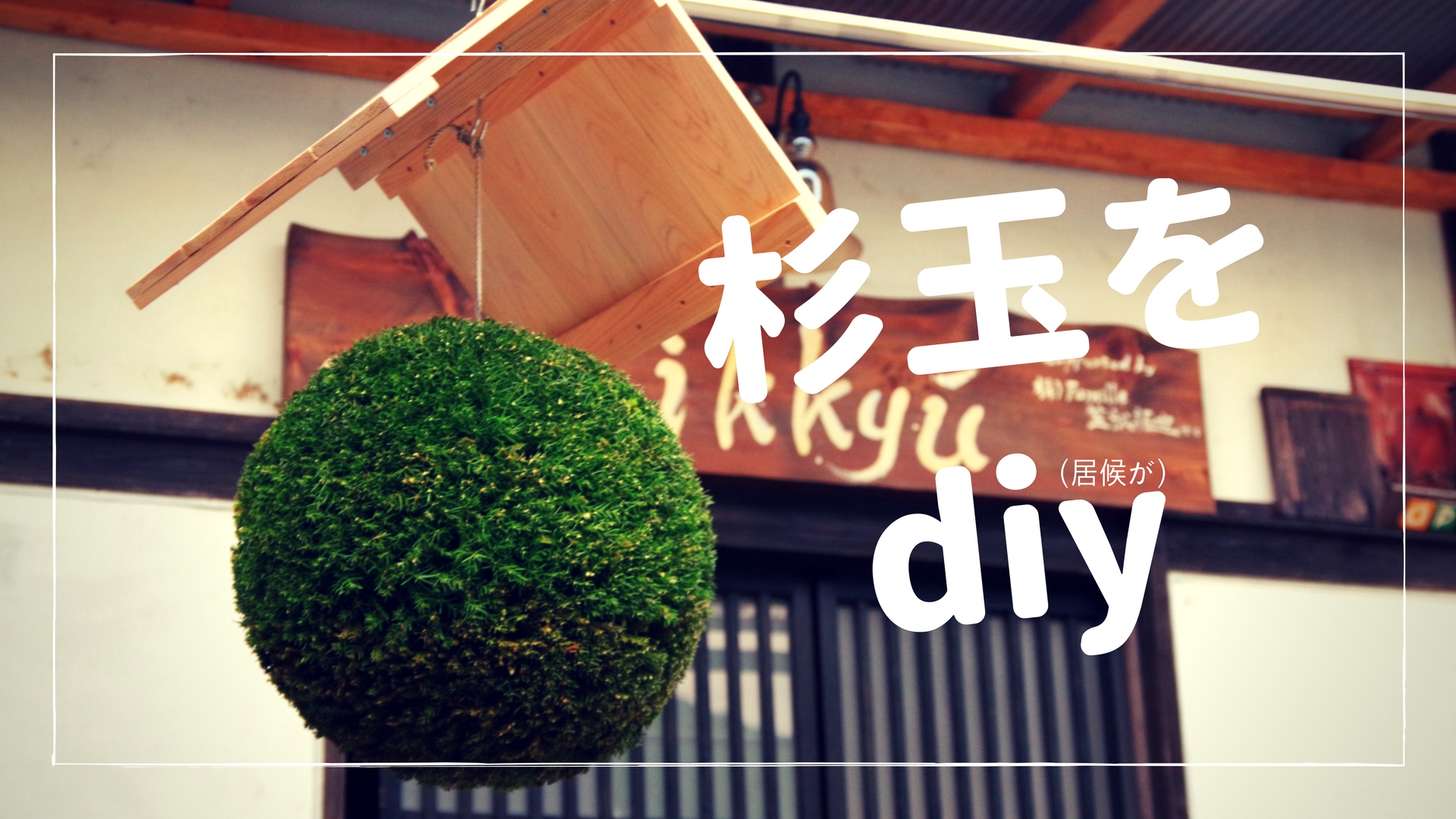 杉玉は簡単に自作できちゃう！？居候がたったの２回で職人レベルに仕上げたよ